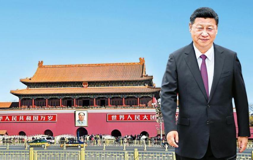 ■十九大即將召開，標普突將中國評級調低；圖右為國家主席習近平。　資料圖片