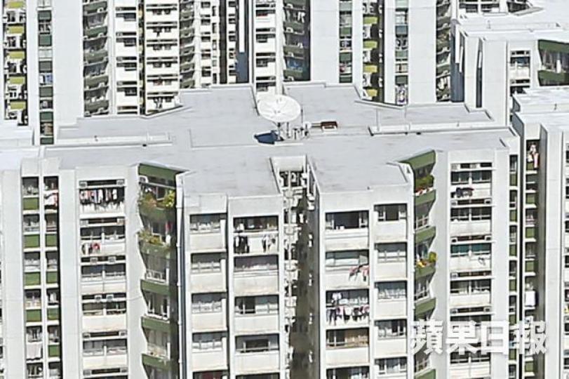■黃埔花園天台圍欄不足一呎高。資料圖片