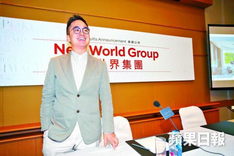 ■新世界執行副主席鄭志剛否認公司看淡本港樓市。　李潤芳攝■渾水■余佑謙
