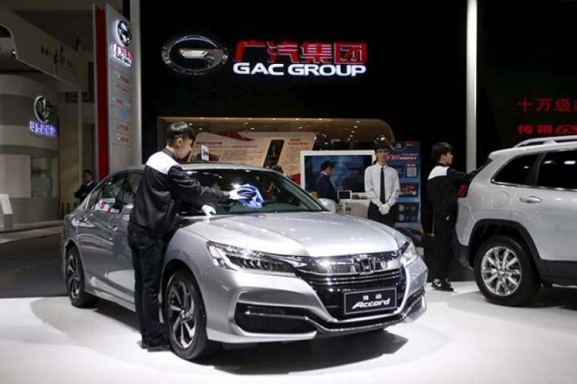 ■廣汽早前公佈與騰訊合作，加上汽車銷售數據理想，股價創歷史新高。　資料圖片