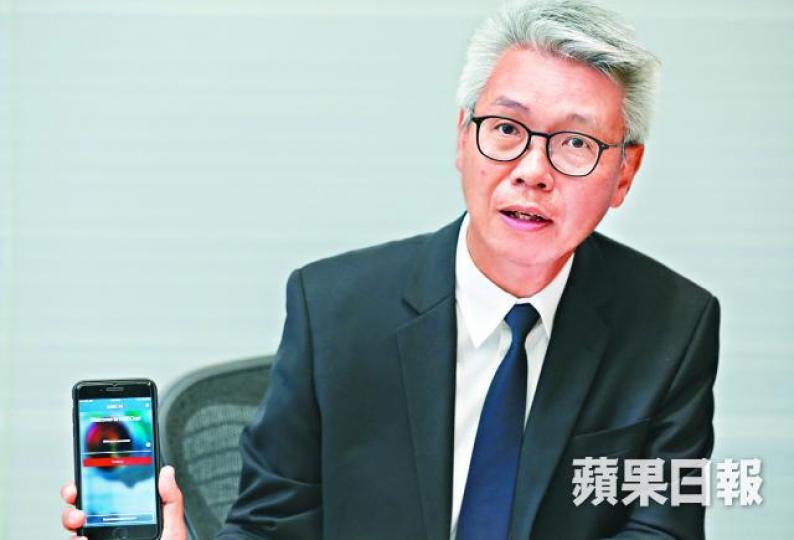 ■趙民忠盼交易追蹤器拓展至內地市場。　王心義攝
