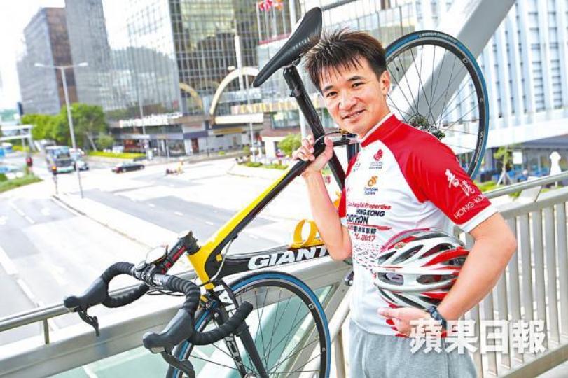 ■黃金寶將參加單車節30及50公里項目。陳善南攝