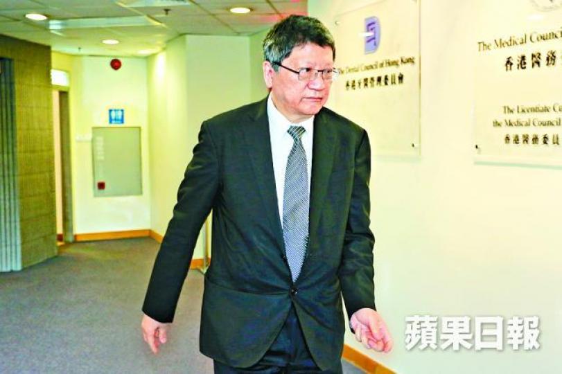 ■骨科專科醫生張劭昨出席醫務聆訊。伍嘉亮攝

