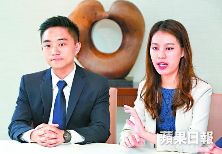 ■何柱堅（左）同何妍樺兩個滙豐MT話team work同自信對考MT都好緊要。