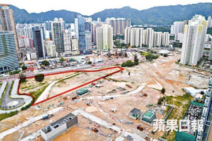 ■啟德第1F區1號地盤（紅框示）有機會挑戰香港最貴住宅地王。　資料圖片
