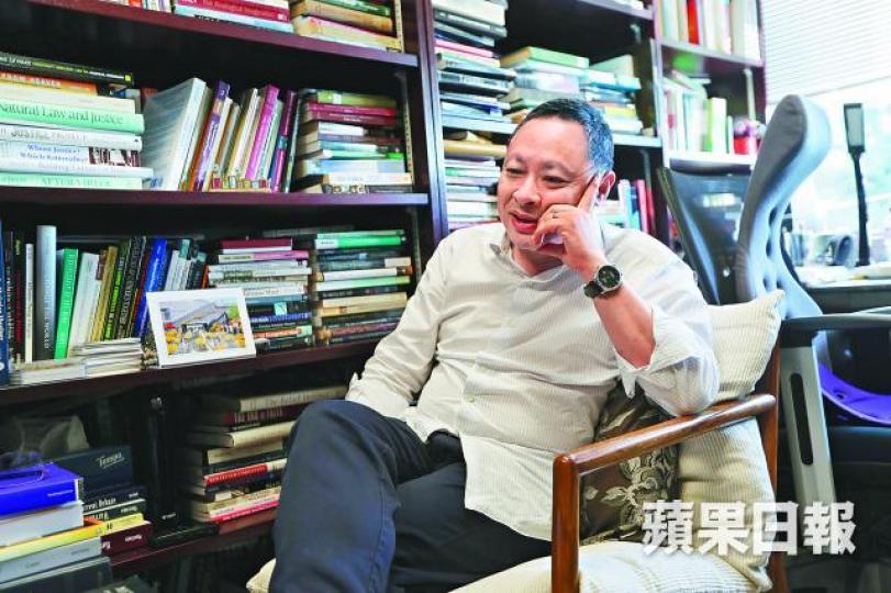 ■戴耀廷表明，一日未有真普選，仍會堅持推動民主。易仰民攝
