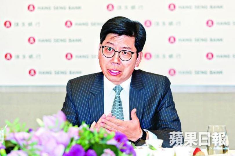 ■恒生商業銀行業務總監林燕勝指，展望下半年貸款增長動力仍見維持。　朱永倫攝
