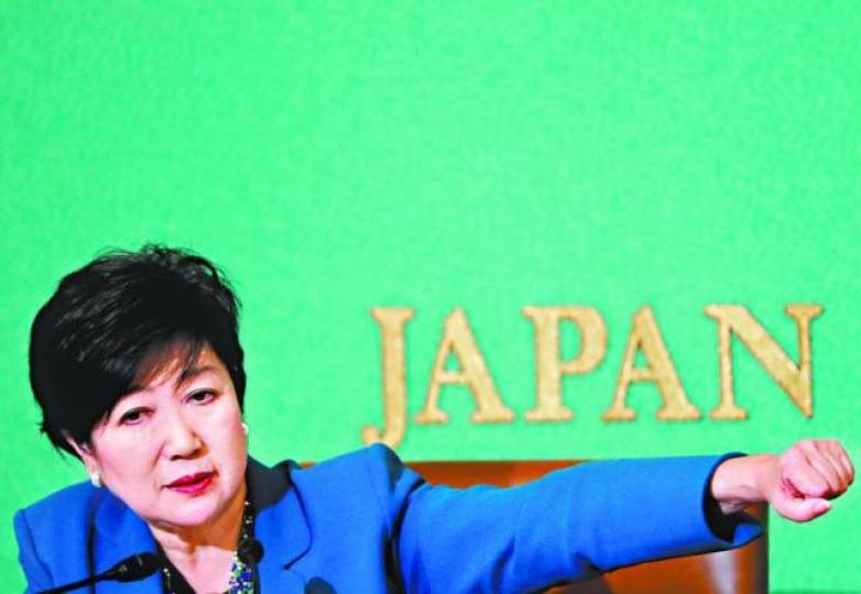 ■小池百合子領導的希望之黨，在這次大選成安倍領導的自民黨最大對手。　路透社