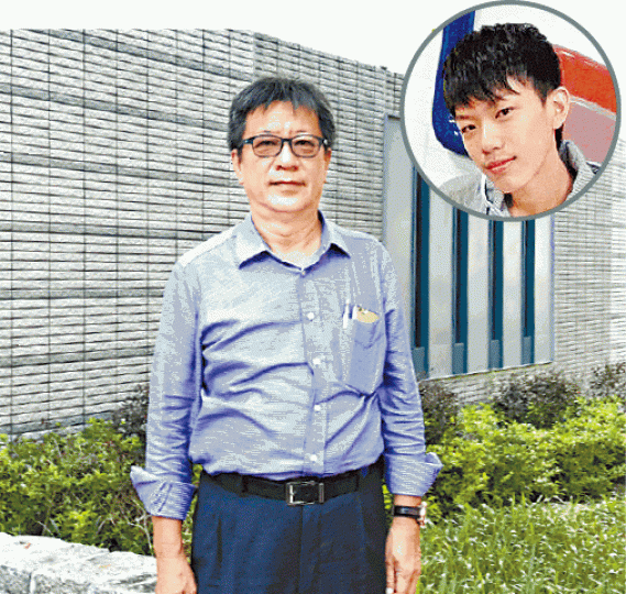 ■死者家屬代表杜先生相信警方會徹查曾德熙（圓圖）死因。