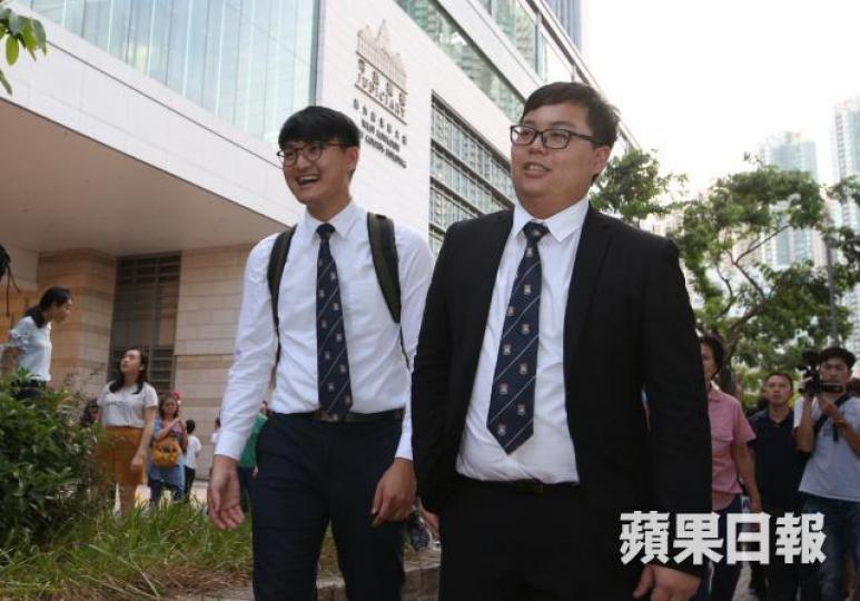 ■馮敬恩（左）及李峰琦早前分別被判接受240和200小時社會服務令。
