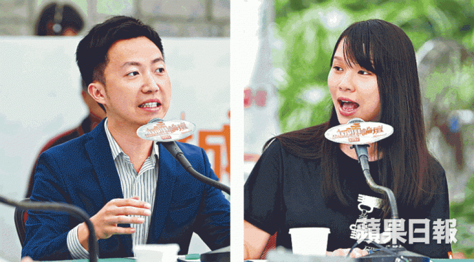 ■李梓敬（左圖）昨指中聯辦只是協調建制派參選，周庭（右圖）批評做法違反《基本法》。
