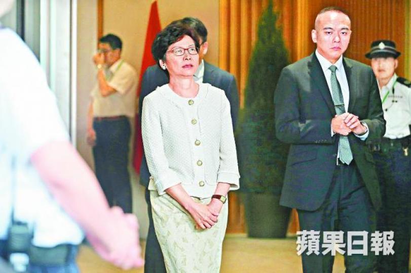 ■林鄭昨宣佈會在25日立法會會議上，就高鐵一地兩檢方案提出無約束力議案。何家達攝