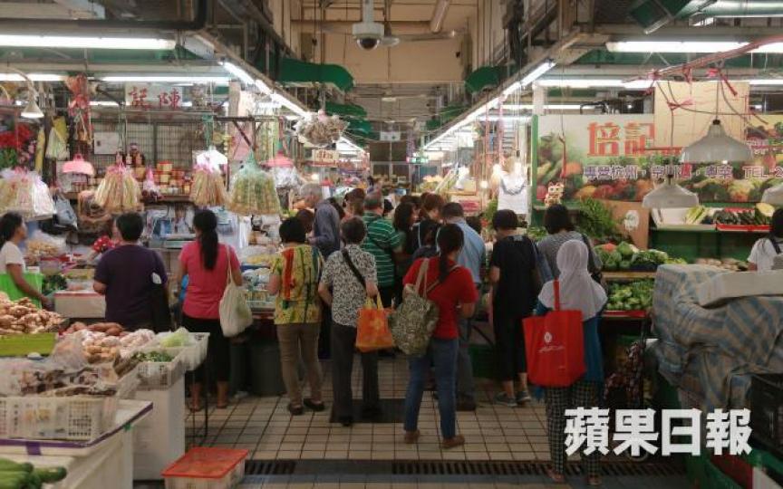 ■勞聯發現領展街市食品價格高於其他街市食品價格18.9%。彭志行攝