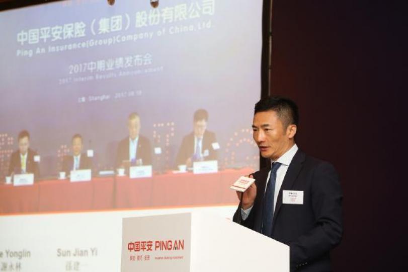 ■落後板塊可選內險股，平保為首選。圖為平保總經理任匯川。　資料圖片