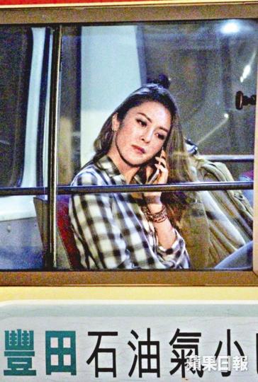 ■張曦雯日前在西貢拍撞車戲，緊張自己表現。
