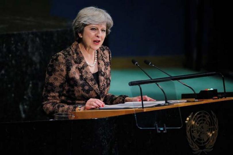 ■英國首相文翠珊失勢，政治陰霾加劇英鎊壓力。　資料圖片