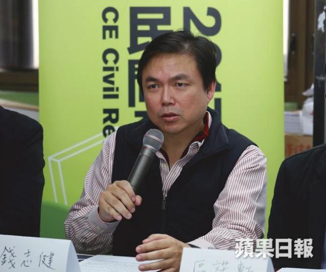 ■據了解，錢志健近日已取得足夠山頂選民提名。資料圖片
