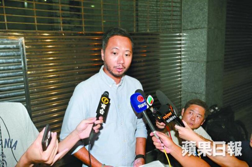 ■曾健超昨稱會以平常心面對事件。