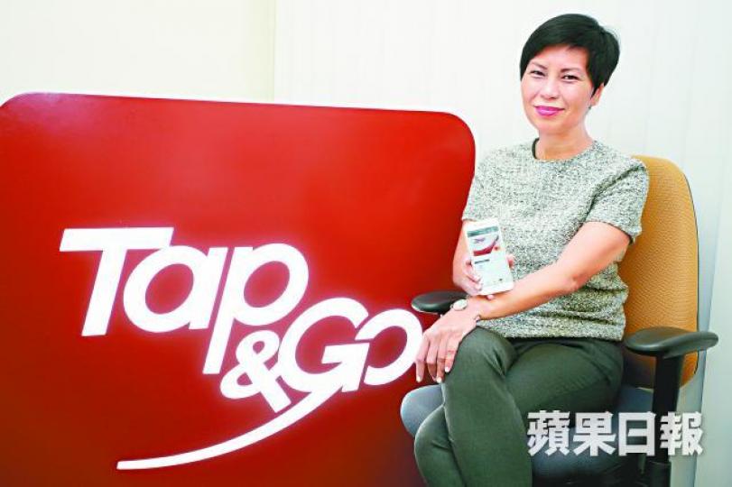■梁海儀稱Tap& Go迎合年輕人需要。李潤芳攝