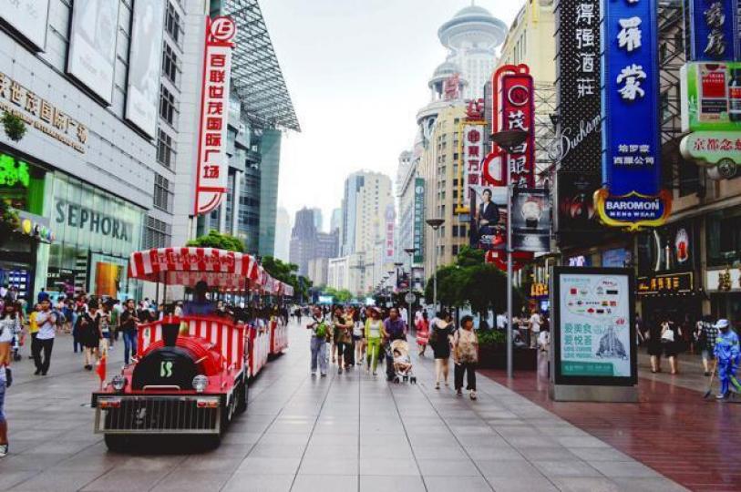 ■日前在上海南京路步行街走失，昨日已被尋回。