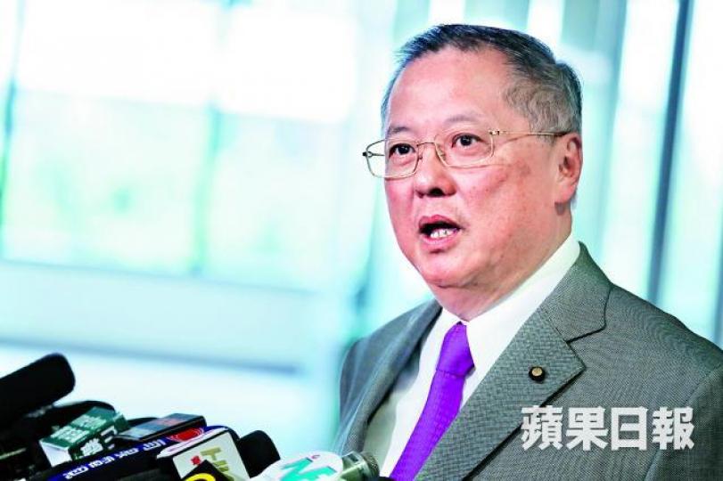 ■張宇人指自由黨將支持修訂方案，並籲「少數私家醫生」不要「冥頑不靈」。易仰民攝