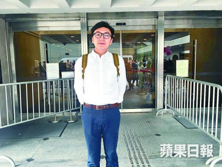 ■被控四罪的梁天琦是案中最多控罪的被告。
■被控四罪的梁天琦是案中最多控罪的被告。