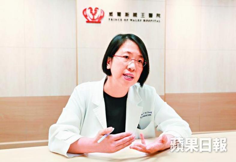 ■張春惠醫生指切除朱古力瘤為微創手術。黃文邦攝 ■張春惠醫生指切除朱古力瘤為微創手術。黃文邦攝