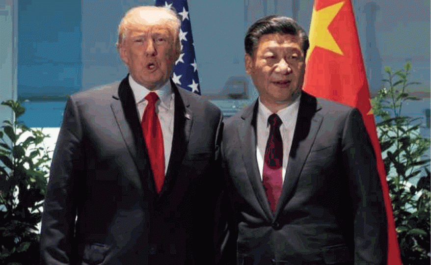 ■特朗普上任後下月首次訪華,將與習近平會面。資料圖片 ■特朗普上任後下月首次訪華,將與習近平會面。資料圖片