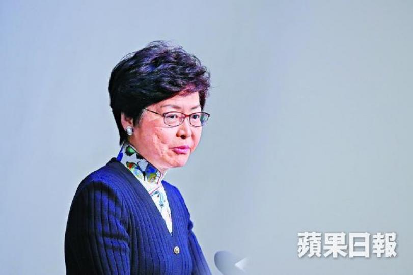 ■林鄭指中止審議印花稅草案是權衡輕重。 ■林鄭指中止審議印花稅草案是權衡輕重。