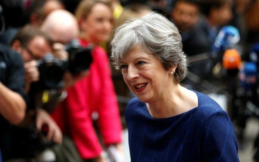 ■英國首相文翠珊游說歐盟加快脫歐談判進度。 路透社
■英國首相文翠珊游說歐盟加快脫歐談判進度。 路透社
