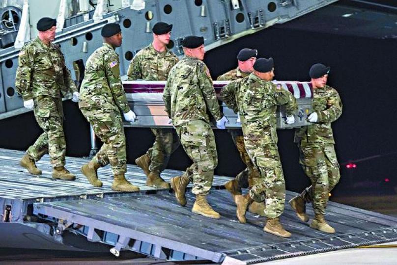 ■四名美軍在尼日爾陣亡的事件,引發慰問遺屬風波。 美聯社
■四名美軍在尼日爾陣亡的事件,引發慰問遺屬風波。 美聯社