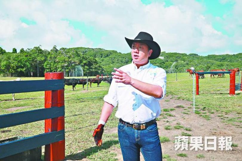 ■庫林世界創辦人兼主席李俊杰表示,現時管理牛隻達一萬隻。
■庫林世界創辦人兼主席李俊杰表示,現時管理牛隻達一萬隻。