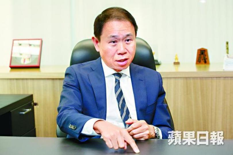 ■銀通行政總裁蔡炳中希望品牌更加入屋。李潤芳攝 ■銀通行政總裁蔡炳中希望品牌更加入屋。李潤芳攝