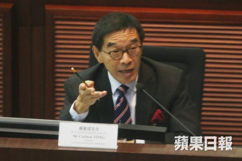■證監會主席唐家成 ■證監會主席唐家成