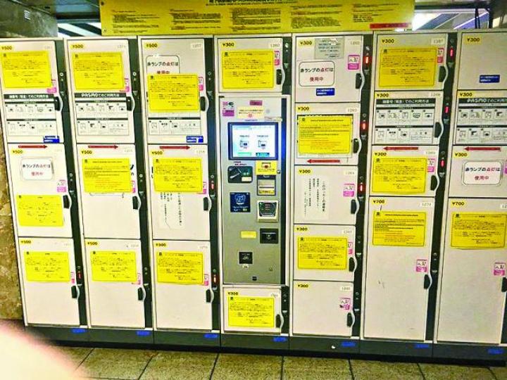 ■東京各車站貯物櫃全封,苦了旅客。 ■東京各車站貯物櫃全封,苦了旅客。