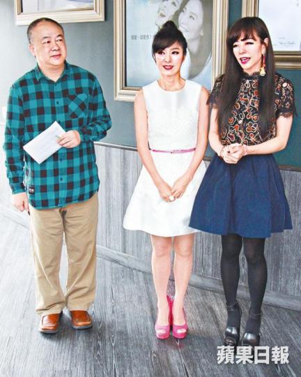 ■(右起)焦媛及米雪昨日聯同監製高志森為舞台劇巡演宣傳。
■(右起)焦媛及米雪昨日聯同監製高志森為舞台劇巡演宣傳。