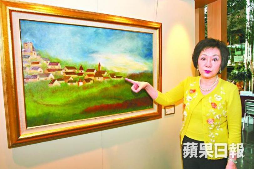 ■名油畫家錢迪勵寓所前晚遇竊;圖為2008年錢於香港舉行畫展。 ■名油畫家錢迪勵寓所前晚遇竊;圖為2008年錢於香港舉行畫展。