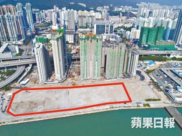 ■長沙灣興華街西對出的臨海住宅地(紅框示)料可成為新地王。
■長沙灣興華街西對出的臨海住宅地(紅框示)料可成為新地王。