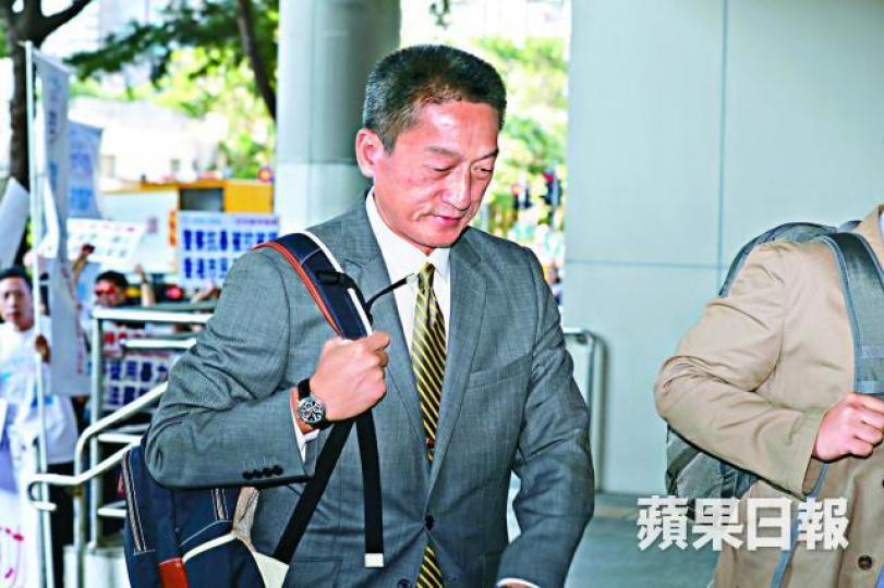 ■朱經緯昨辯稱揮棍計算過力度。李家皓攝
■朱經緯昨辯稱揮棍計算過力度。李家皓攝