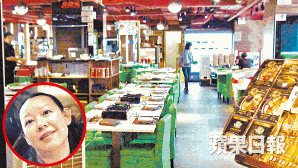 ■於6樓經營火鍋店的阿May(圓圖)憂停電會嚇走客人。黃麗英攝 ■於6樓經營火鍋店的阿May(圓圖)憂停電會嚇走客人。黃麗英攝