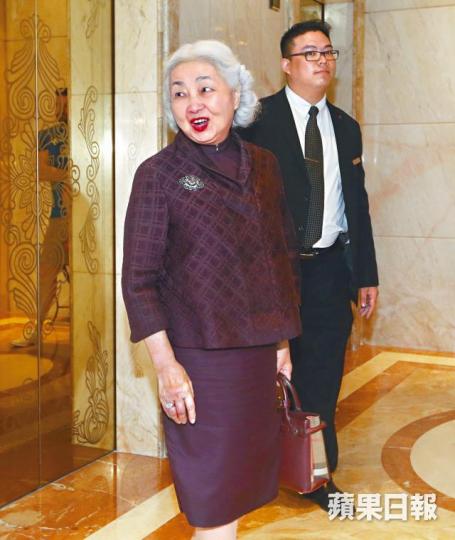 ■梁愛詩昨指《國歌法》是否設追溯期,要視乎立法前有否大規模辱國歌行為。陳善南攝 ■梁愛詩昨指《國歌法》是否設追溯期,要視乎立法前有否大規模辱國歌行為。陳善南攝