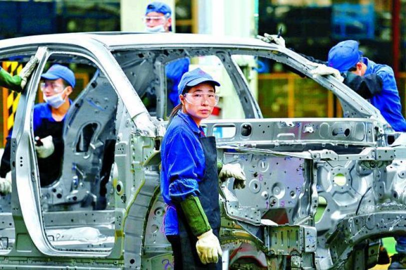 ■內地工業企業增加值遜預期。
■內地工業企業增加值遜預期。
