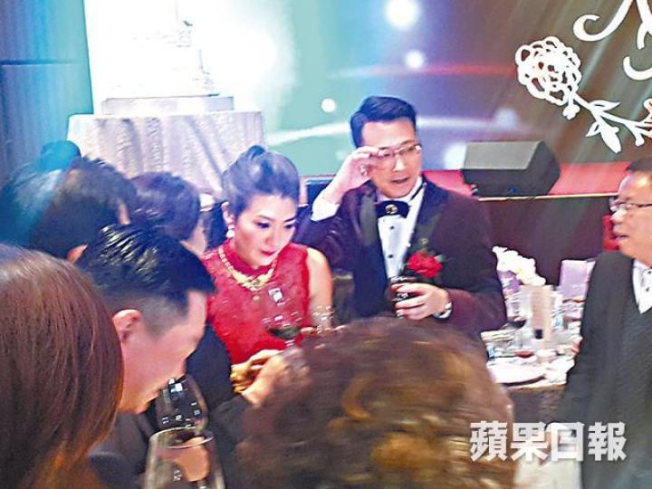 ■Rita前晚正式升格做人妻。
■Rita前晚正式升格做人妻。