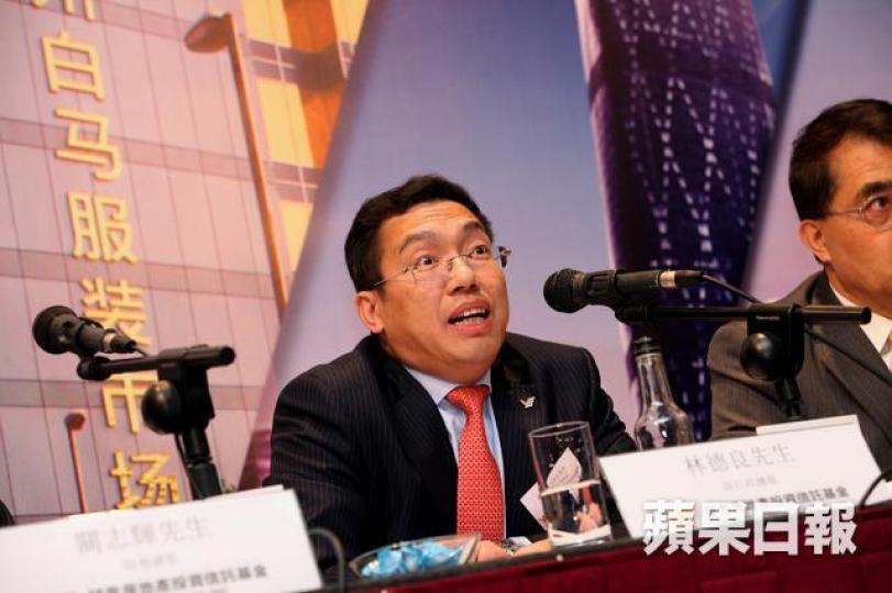■越秀房託行政總裁林德良。資料圖片 ■越秀房託行政總裁林德良。資料圖片