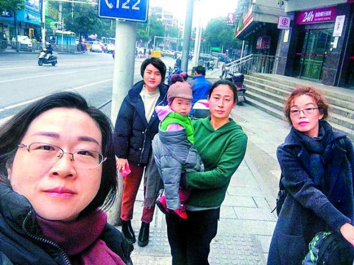 ■709維權律師家屬昨擬赴法院聲援江天勇。互聯網 ■709維權律師家屬昨擬赴法院聲援江天勇。互聯網