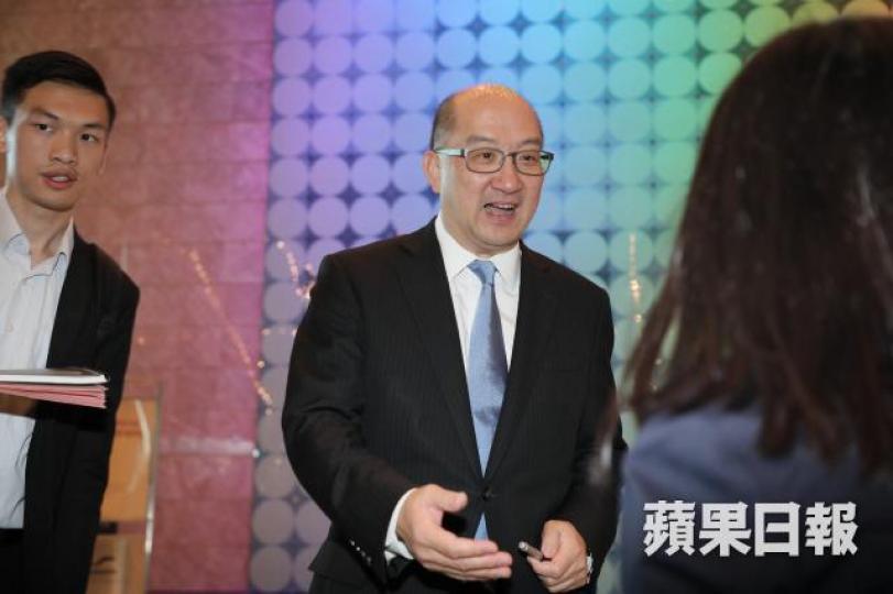 ■譚志源昨指已經取得約30多張提名票。夏家朗攝
■譚志源昨指已經取得約30多張提名票。夏家朗攝