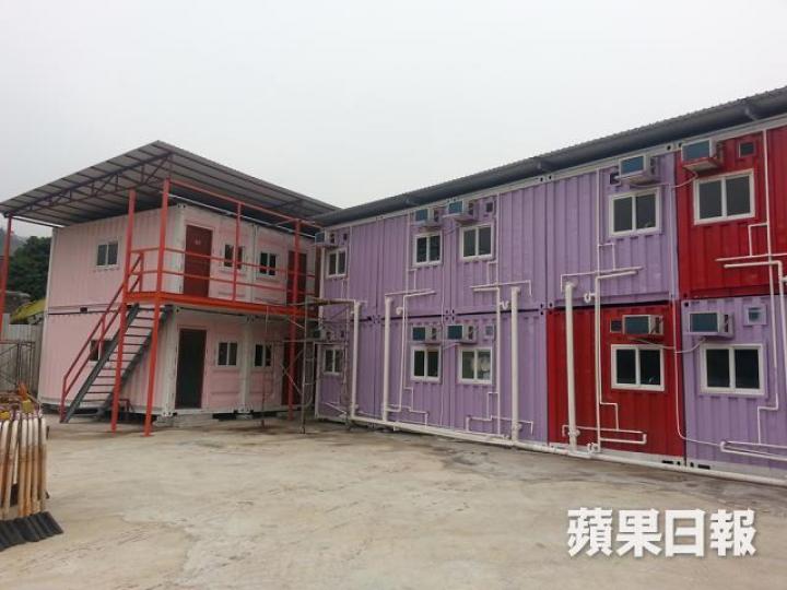 ■有業主數年前於元朗建造貨櫃屋。資料圖片 ■有業主數年前於元朗建造貨櫃屋。資料圖片