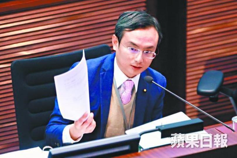 ■醫學界議員陳沛然要求醫專切勿決議出一個有篩選的選舉方案。 ■醫學界議員陳沛然要求醫專切勿決議出一個有篩選的選舉方案。