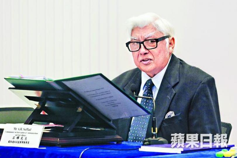 ■截取通訊專員石輝揭發,有執法機關在竊聽時不當截取資料。 ■截取通訊專員石輝揭發,有執法機關在竊聽時不當截取資料。