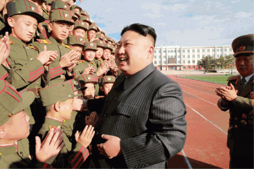 ■北韓領袖金正恩日前下令試射導彈。 ■北韓領袖金正恩日前下令試射導彈。